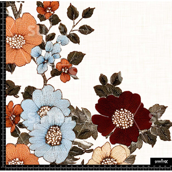 396574 CENEFA DE FLORES TEJIDAS Z