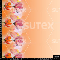 395110 CENEFA FLORAL ABSTRACT AQ