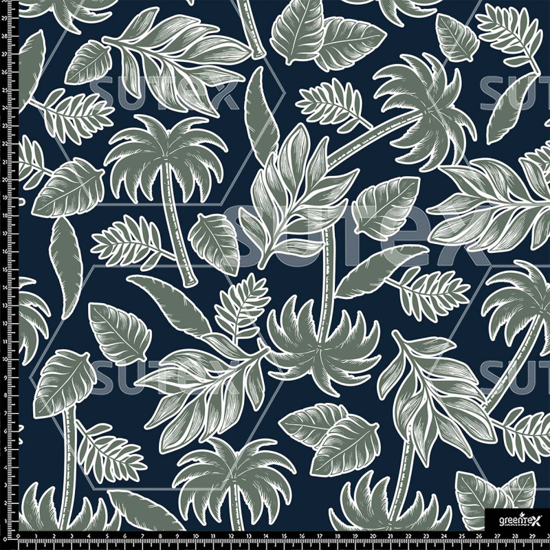 397201 AQ TROPICAL VIBES FONDO AZUL AQ