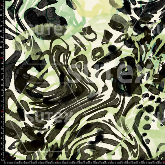 398787 ANIMAL BLURRY LINES GREEN LB