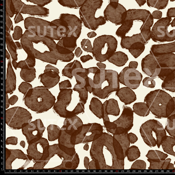398798 ANIMAL ABSTRACT MANCHAS CHOCOLATE LB