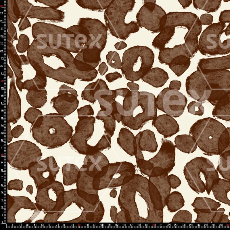 398798 ANIMAL ABSTRACT MANCHAS CHOCOLATE LB
