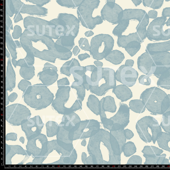 398799 ANIMAL ABSTRACT MANCHAS AZUL LB