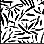 411018 SMALL LEAVES B W LB