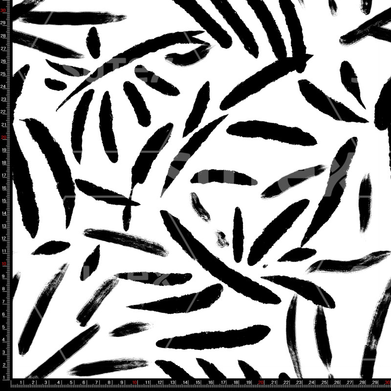 411018 SMALL LEAVES B W LB