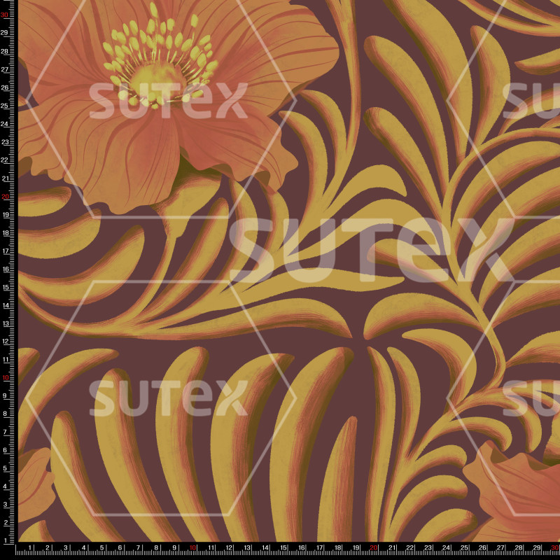 416522 LB BIG FLORALS AUTUMM LB