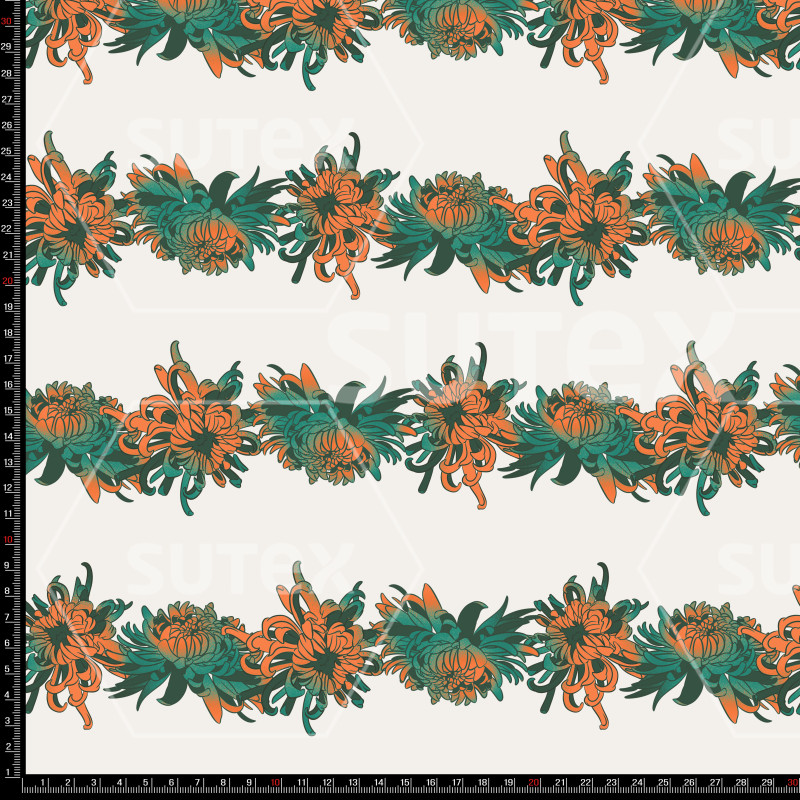 416535 LB LINEAS FLORALES HORIZ LB