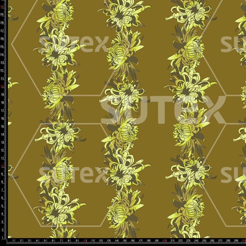 416537 LB LINEAS FLORALES VERT GREEN LB