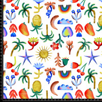 408788 INFANTIL GARABATOS FLORES Y FRUTAS SF LB