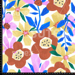 411658 SHERBET PUNCH BIG FLOWERS LB