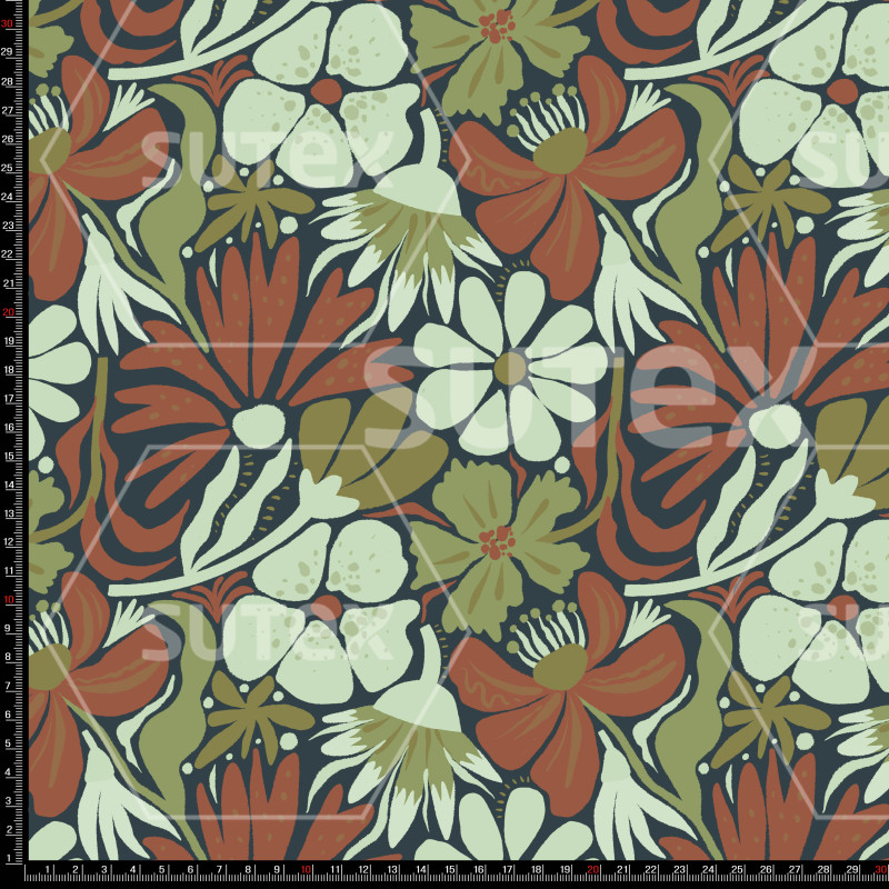 420103 RETRO 70S FLORAL GROOVY A LB