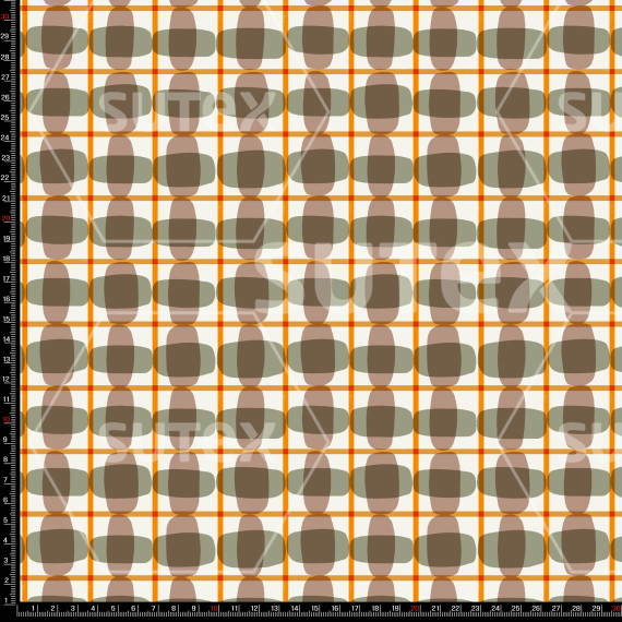 420111 RETRO 70S GEOMETRICO CUADROS LB